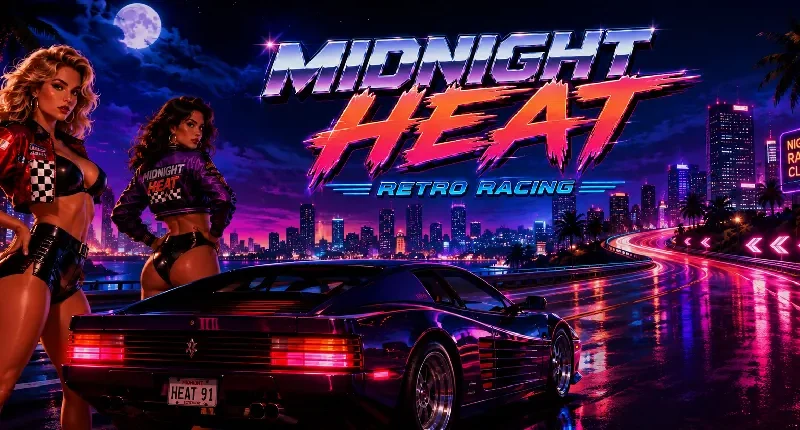 Midnight Heat: Retro Racing cover 0.5 Beta Fix – Ren'Py adult game by GOSG free download