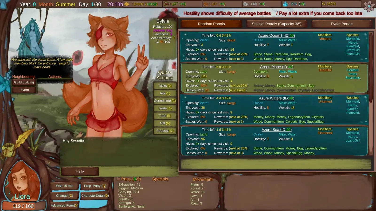 Portals of Phereon gameplay screenshot 7 (Unity adult game) by Syvaron – free download